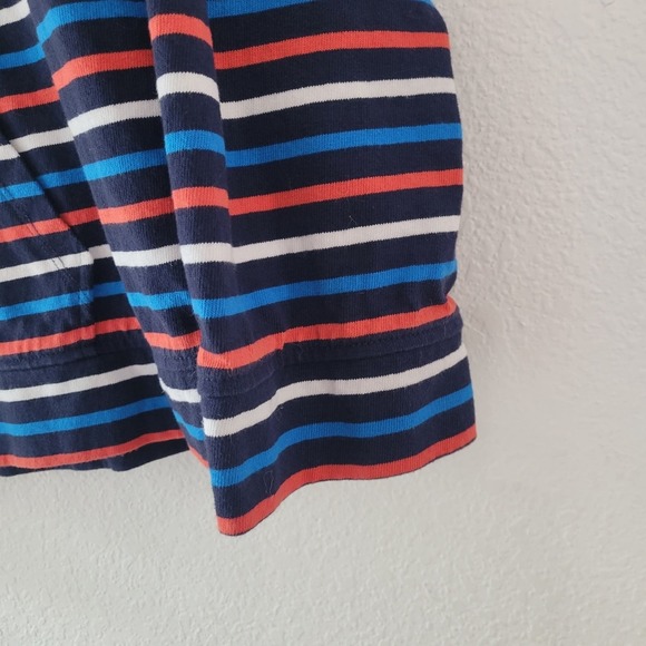 J. Crew Women's Wide Sleeve Navy Striped Mariner Cloth Hoodie Size S Preppy EUC - Picture 6 of 7
